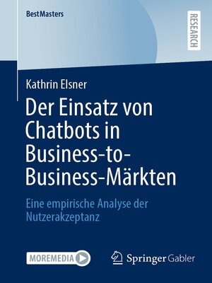 cover image of Der Einsatz von Chatbots in Business-to-Business-Märkten